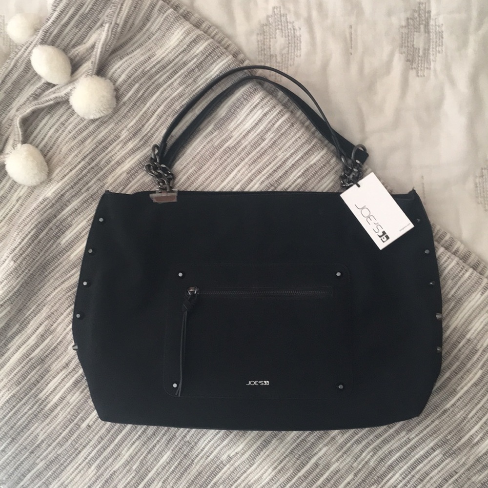 Joe’s Jean NWT Emerson Black Gunmetal Stud Tote